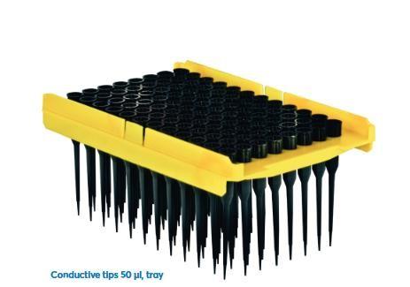 Кондуктивні роботизовані наконечники blackKnights типу Текан, 50 мкл Ріттер ГмбХ